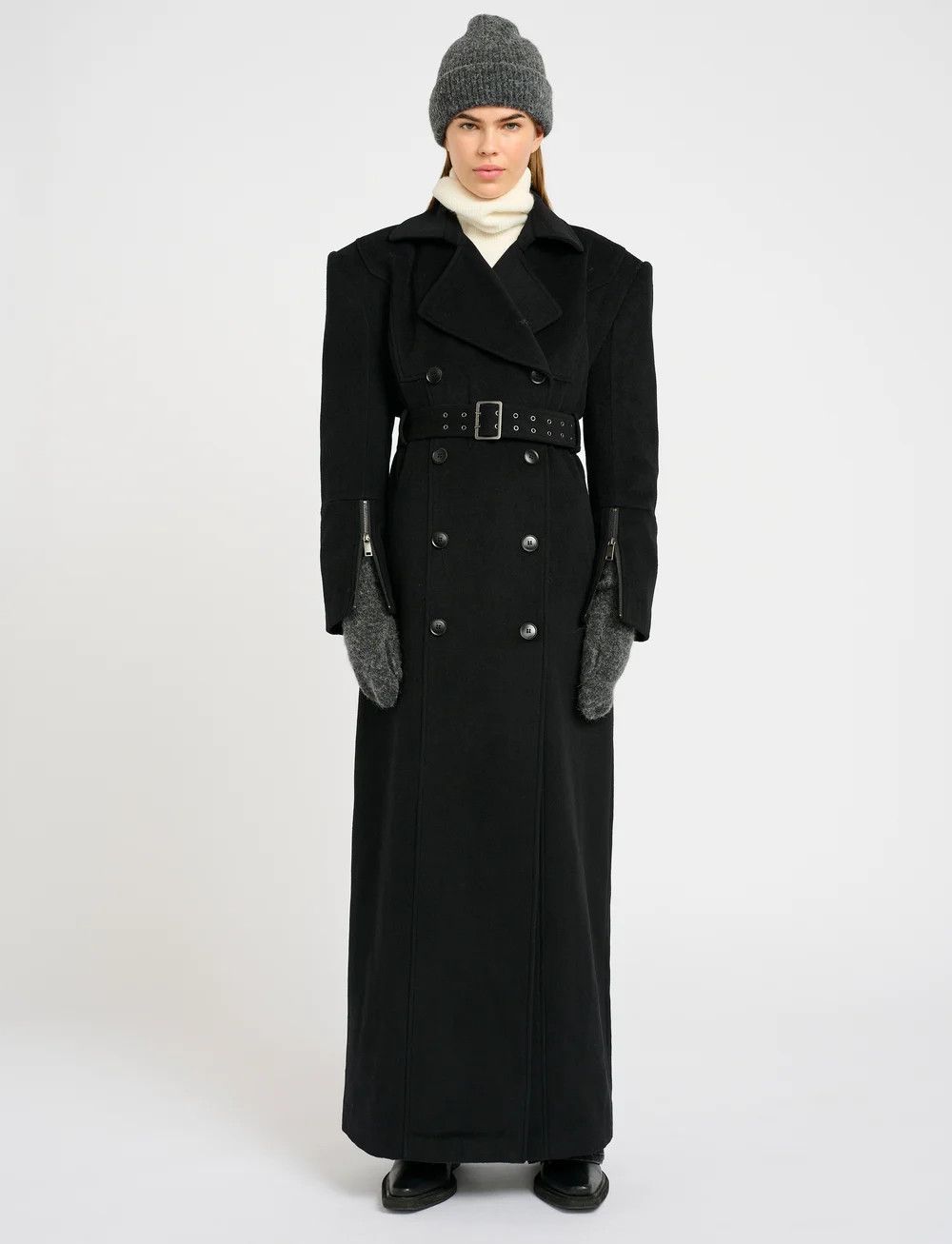 Gestuz - AlphaGZ knit hat - megztos kepurės - charcoal melange - 3