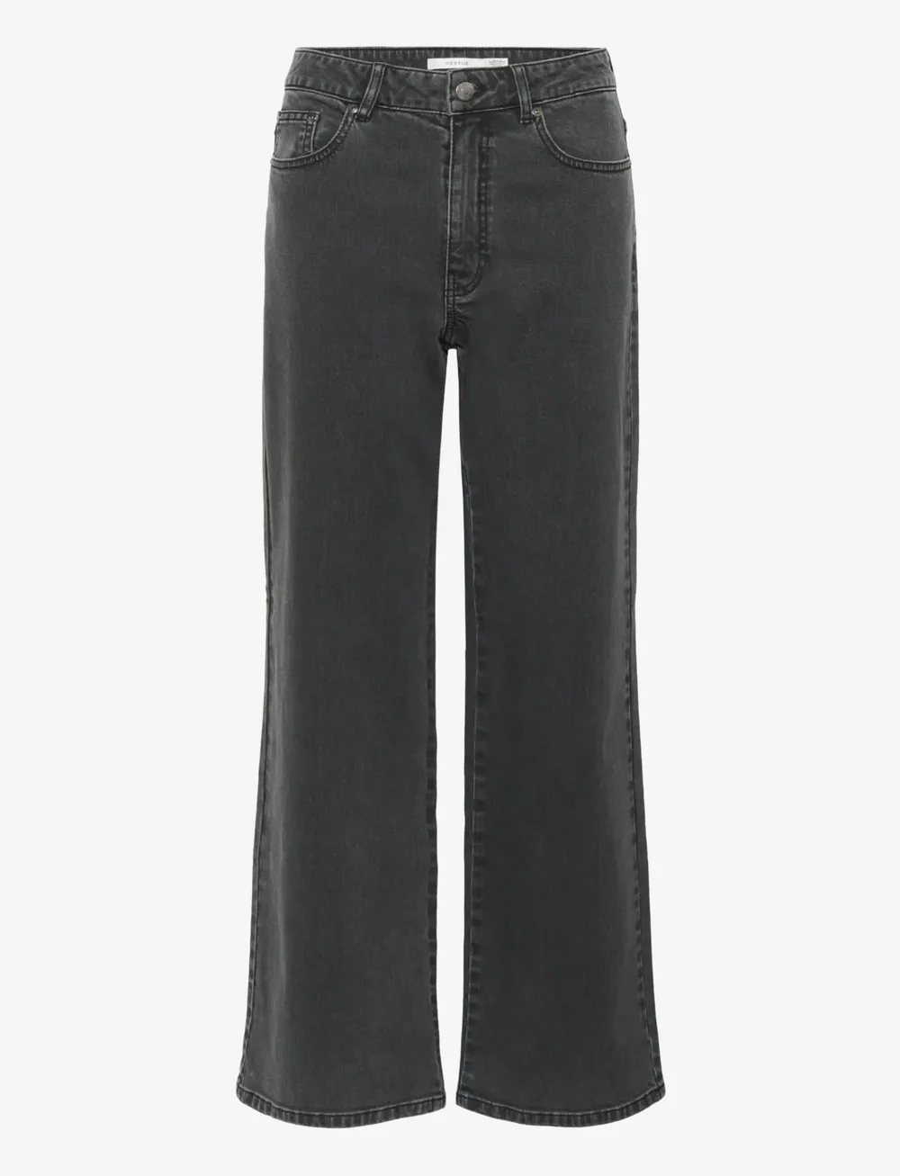 Gestuz - ZolinaGZ HW wide jeans NOOS - wide leg jeans - charcoal grey - 1