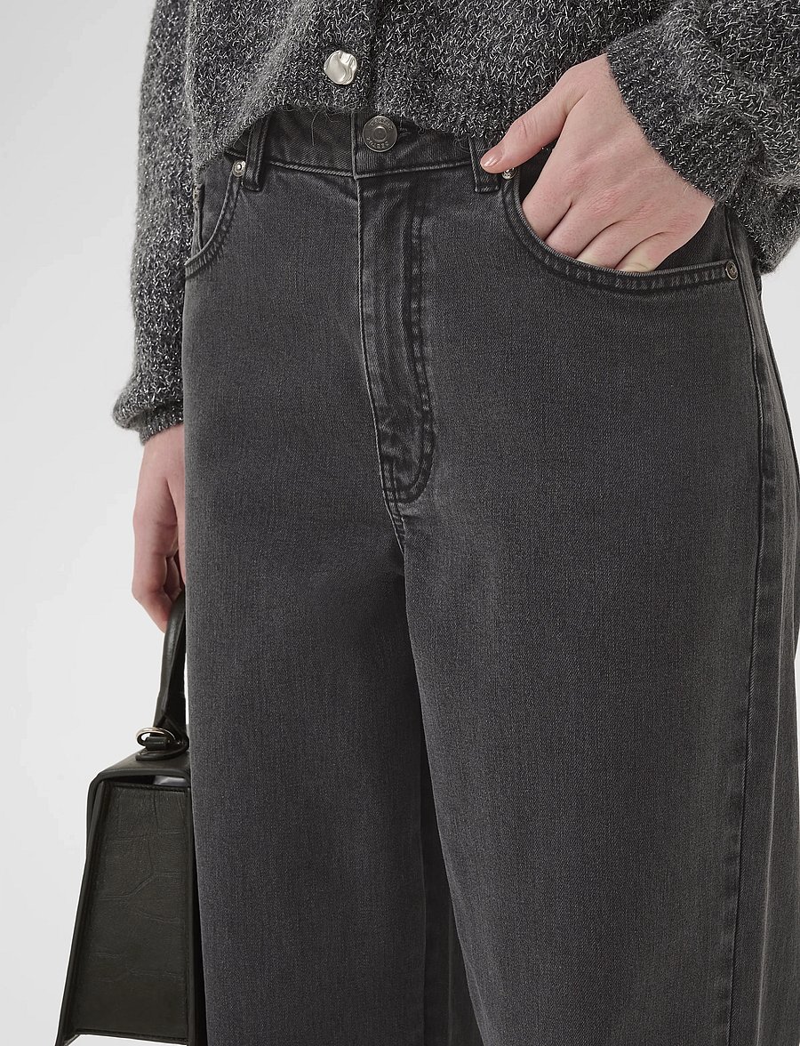 Gestuz - ZolinaGZ HW wide jeans NOOS - brede jeans - charcoal grey - 5