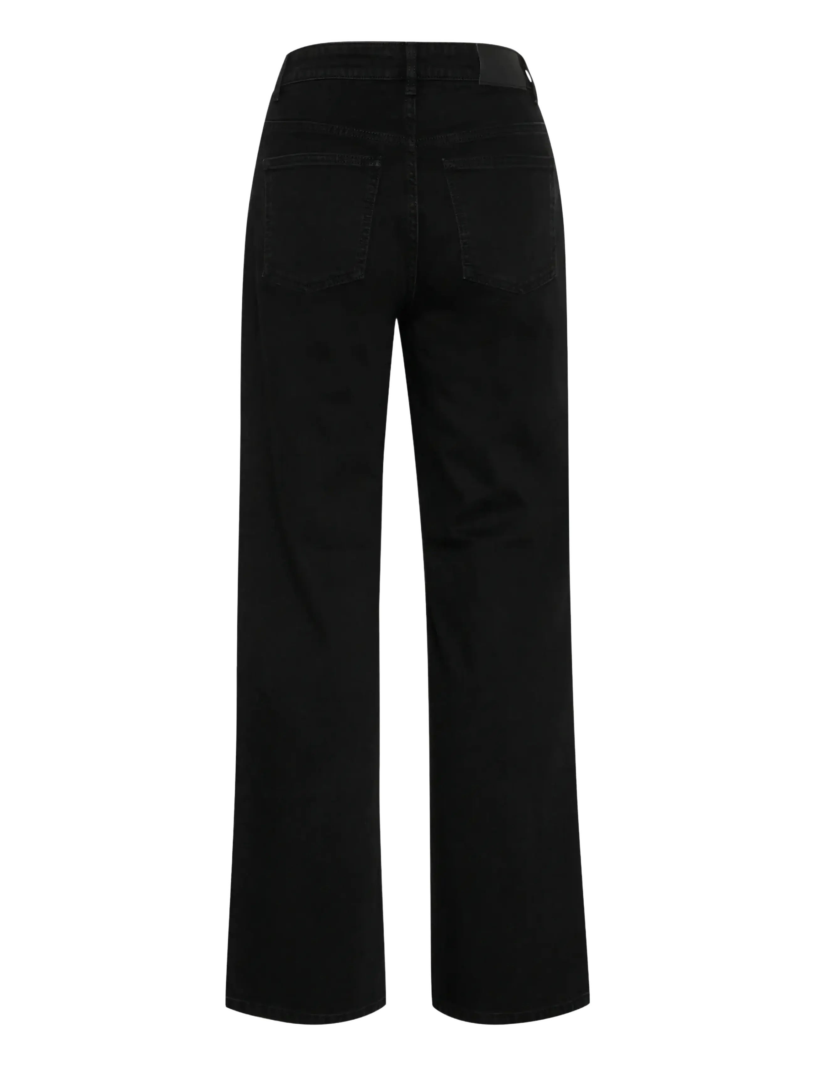 Gestuz - ZolinaGZ HW wide jeans NOOS - hosen mit weitem bein - washed dark black - 2