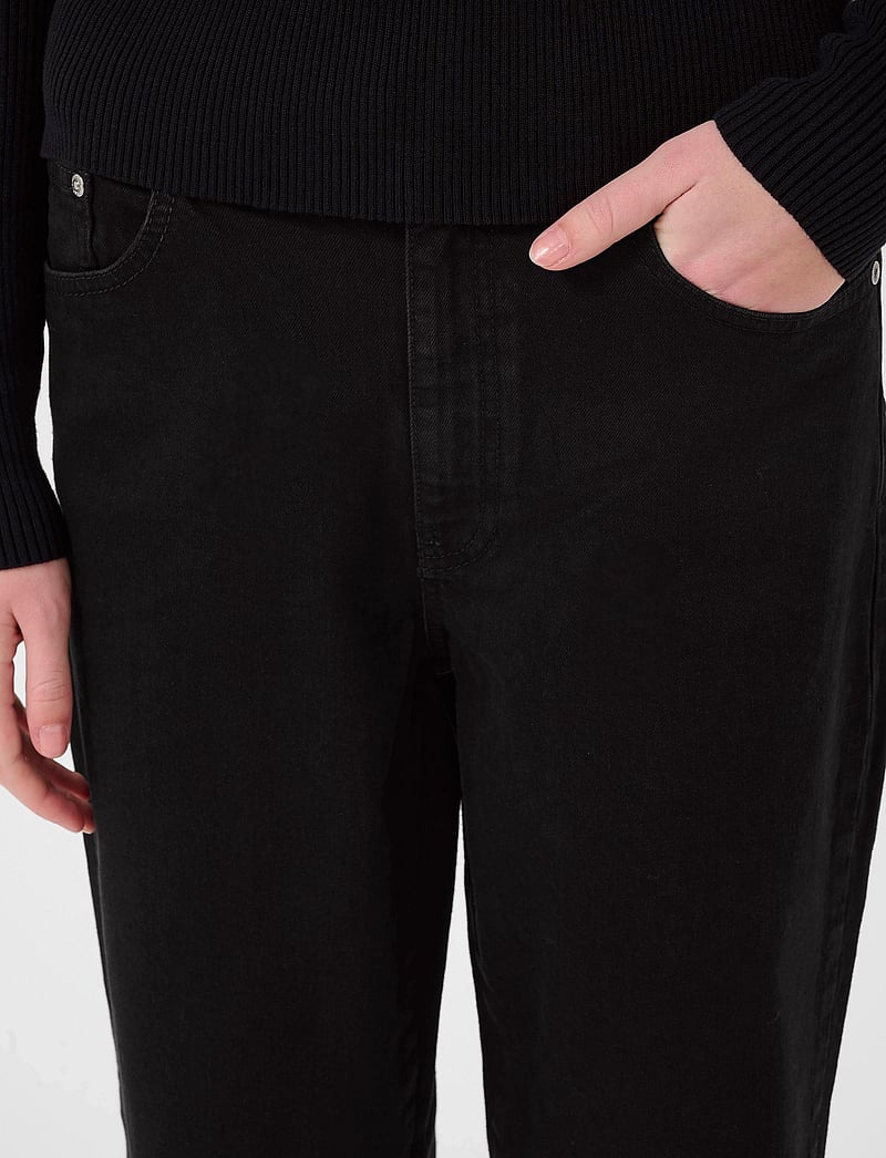 Gestuz - ZolinaGZ HW wide jeans NOOS - hosen mit weitem bein - washed dark black - 5