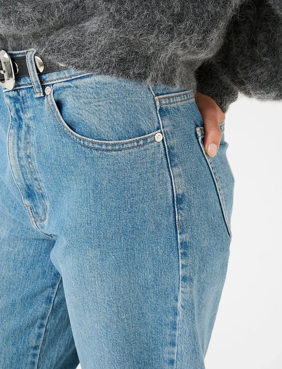Gestuz - ZolinaGZ HW wide jeans NOOS - vida jeans - washed mid blue - 5
