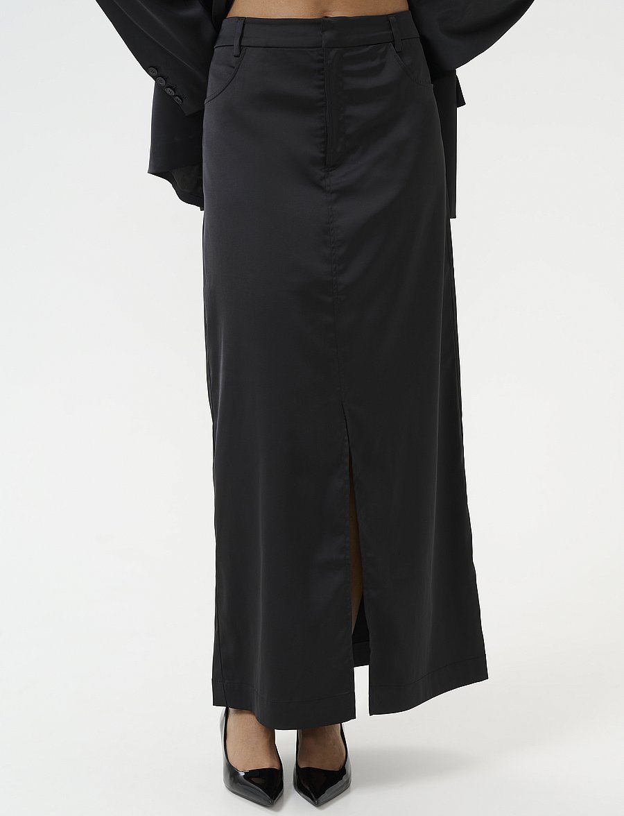 Gestuz - YacmineGZ MW skirt - maxi röcke - black - 0