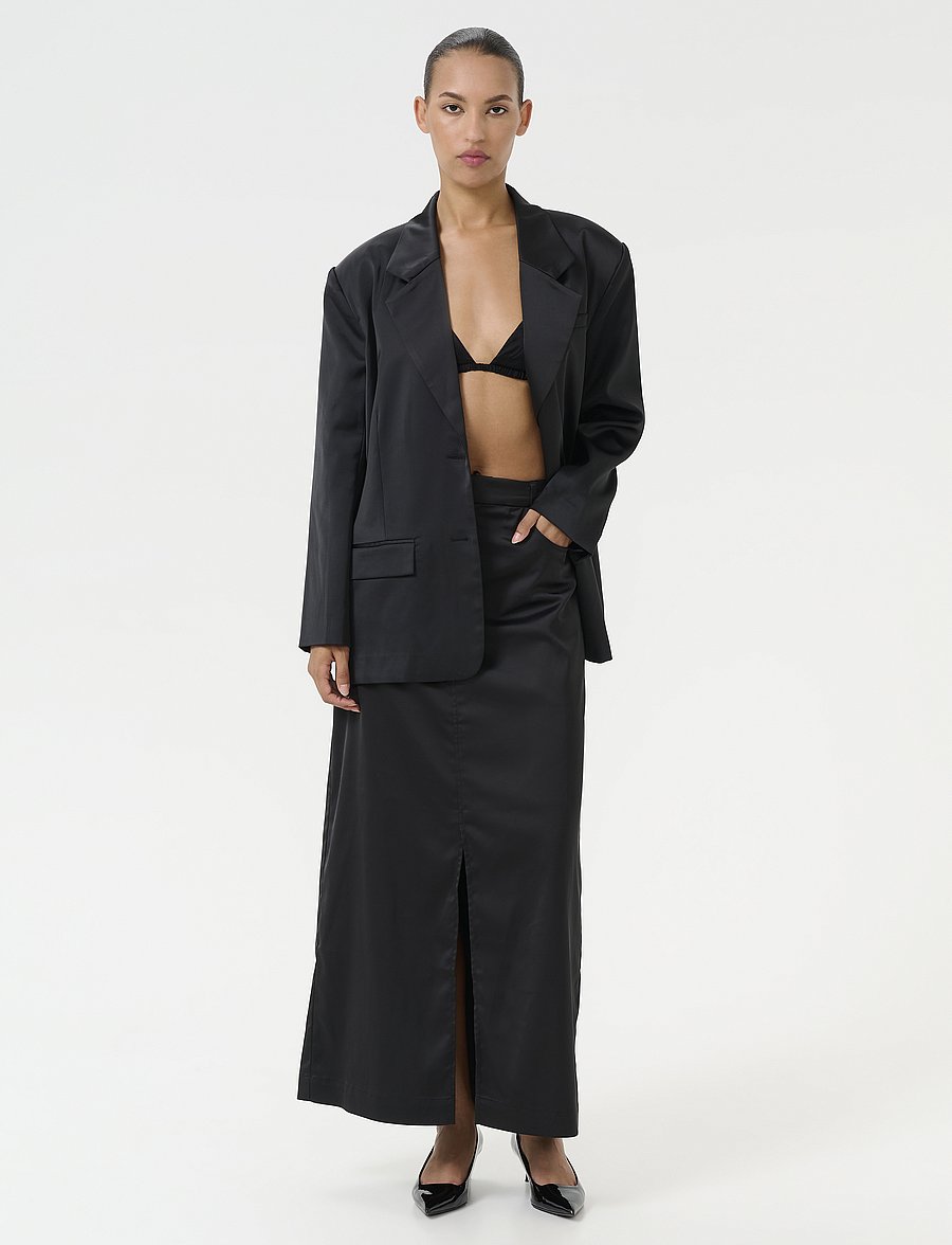 Gestuz - YacmineGZ MW skirt - maxi röcke - black - 3