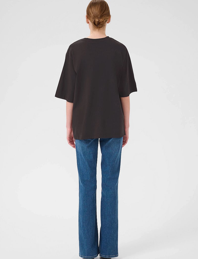 Gestuz - SimmaGZ emb tee NOOS - t-shirts - black - 4