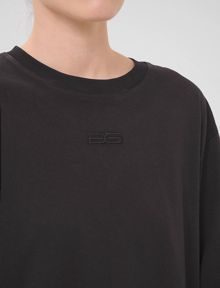 Gestuz - SimmaGZ emb tee NOOS - t-shirts - black - 5