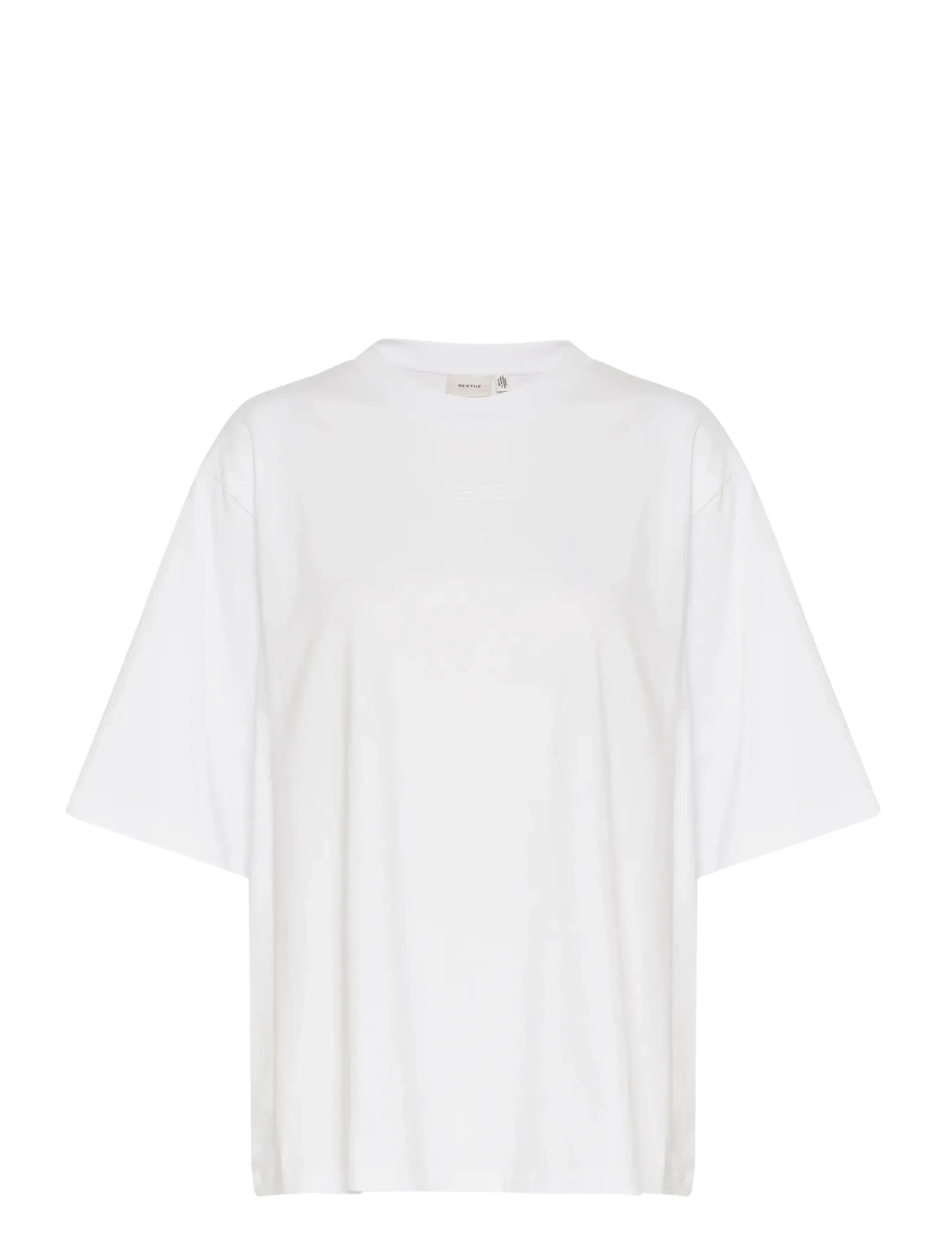 Gestuz SimmaGZ emb tee NOOS - Gestuz - BRIGHT WHITE / white