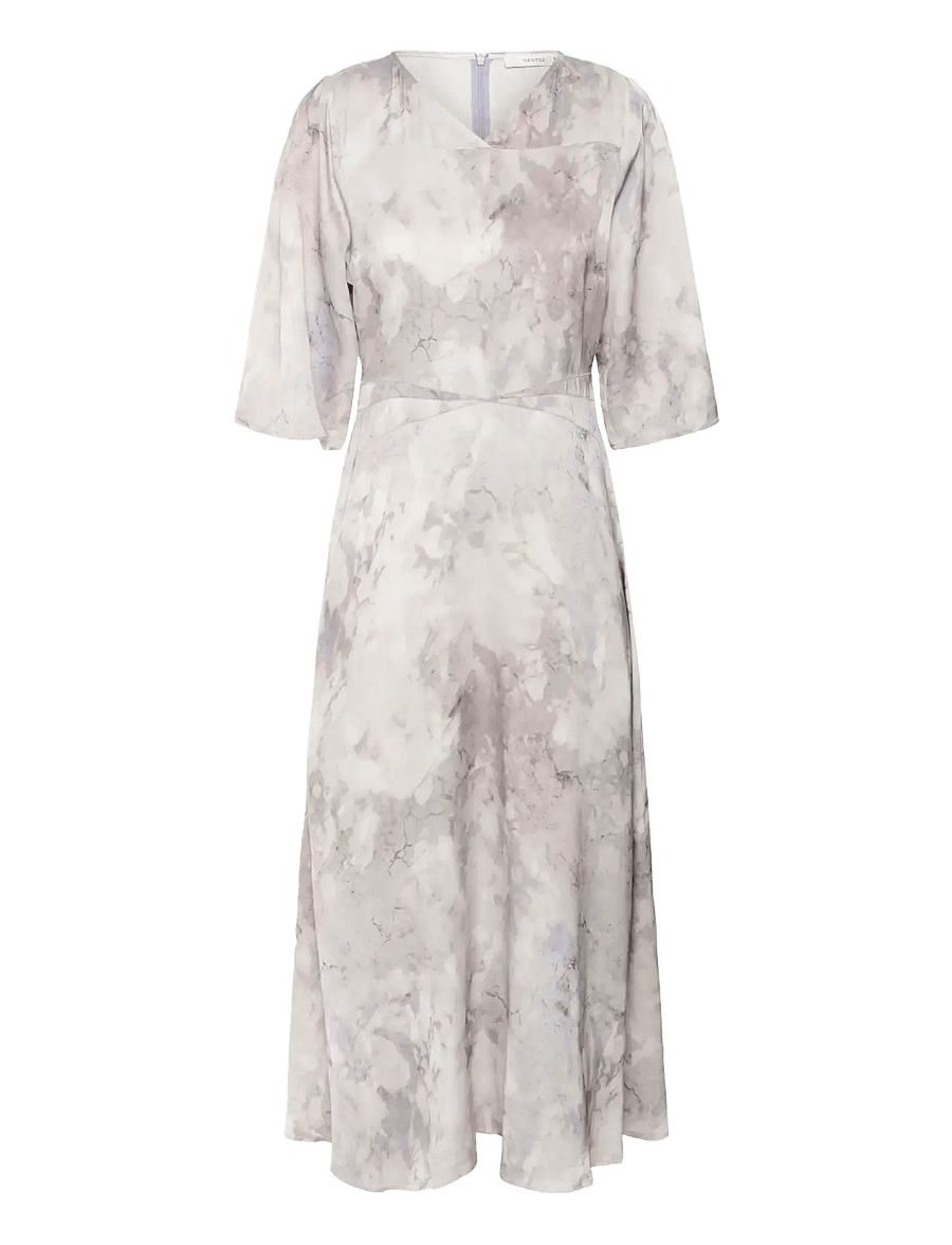 Gestuz - GZmag P dress - robes d'été - grey marble - 1