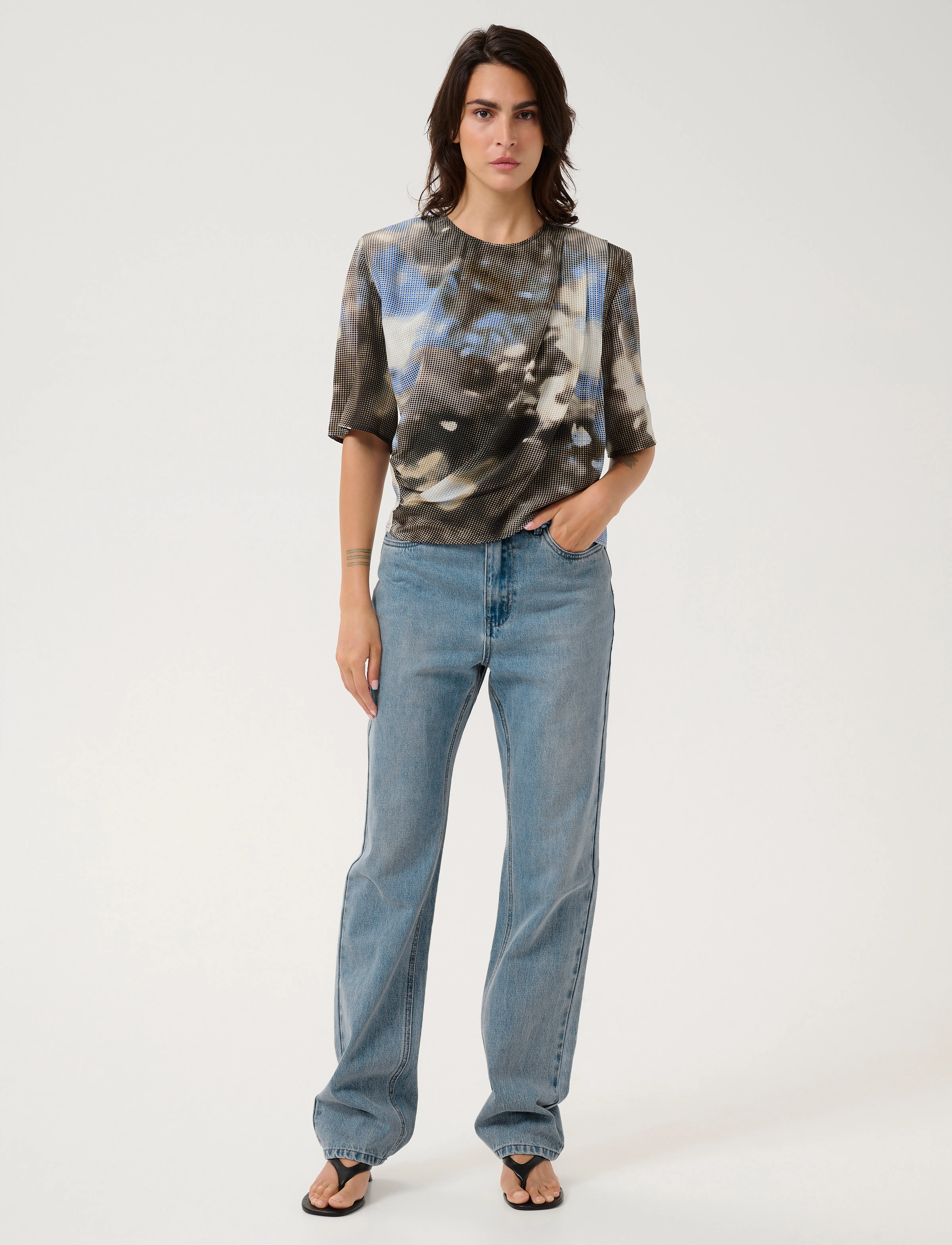 Gestuz - GZmaida P blouse - blue blur - 3