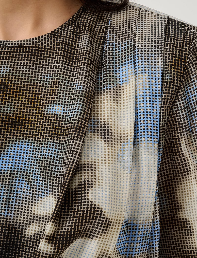 Gestuz - GZmaida P blouse - kortärmade blusar - blue blur - 5