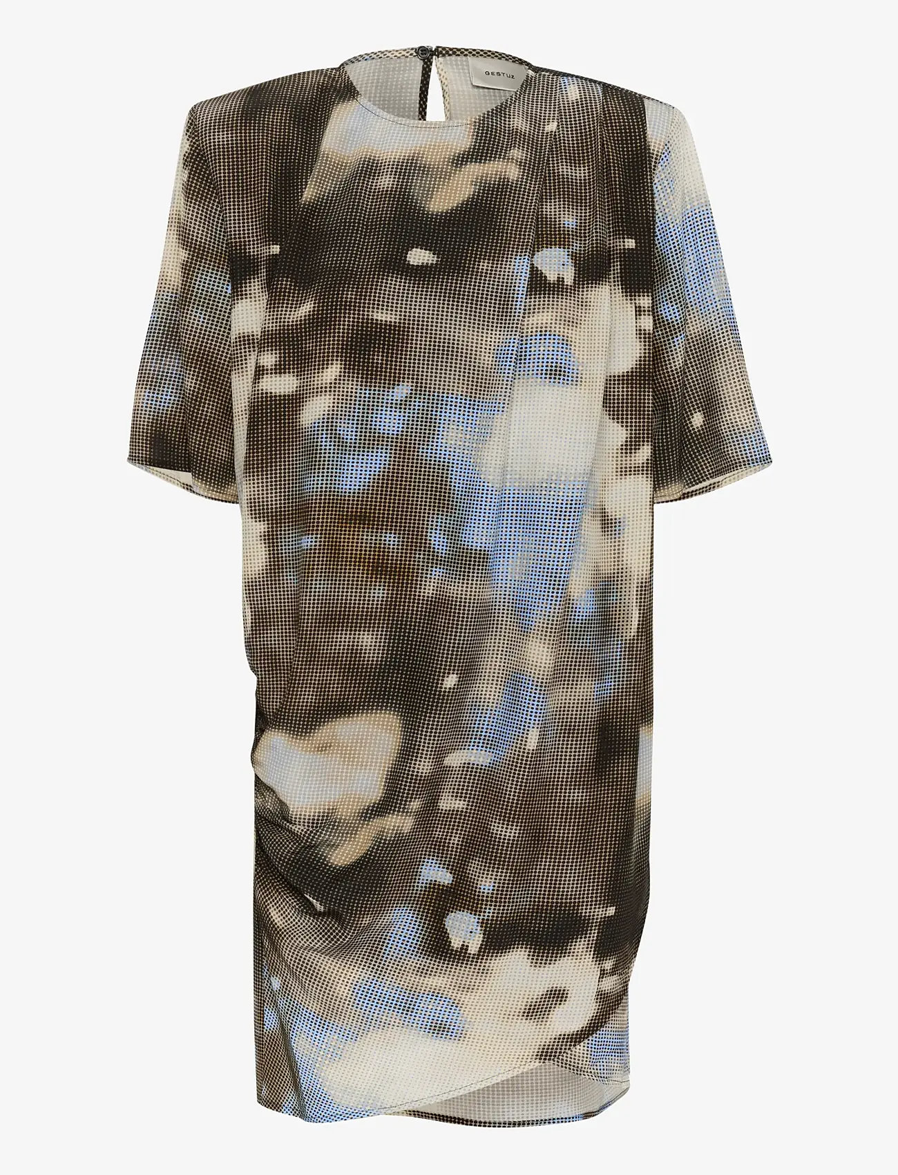 Gestuz - GZmaida P short dress - t-shirtkjoler - blue blur - 1