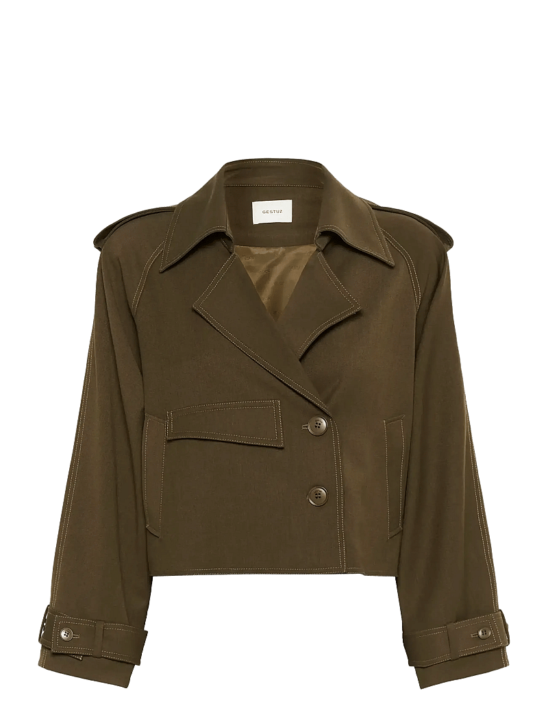 Gestuz - GZedina short jacket - forårsjakker - dark beech - 1