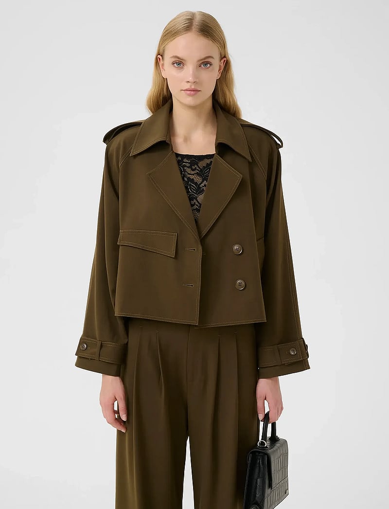 Gestuz - GZedina short jacket - forårsjakker - dark beech - 0
