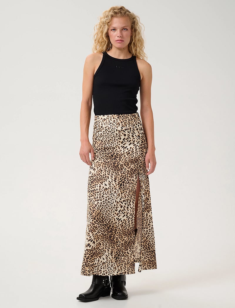 Gestuz - GZleelo P HW skirt - omlottkjolar - light leopard - 3