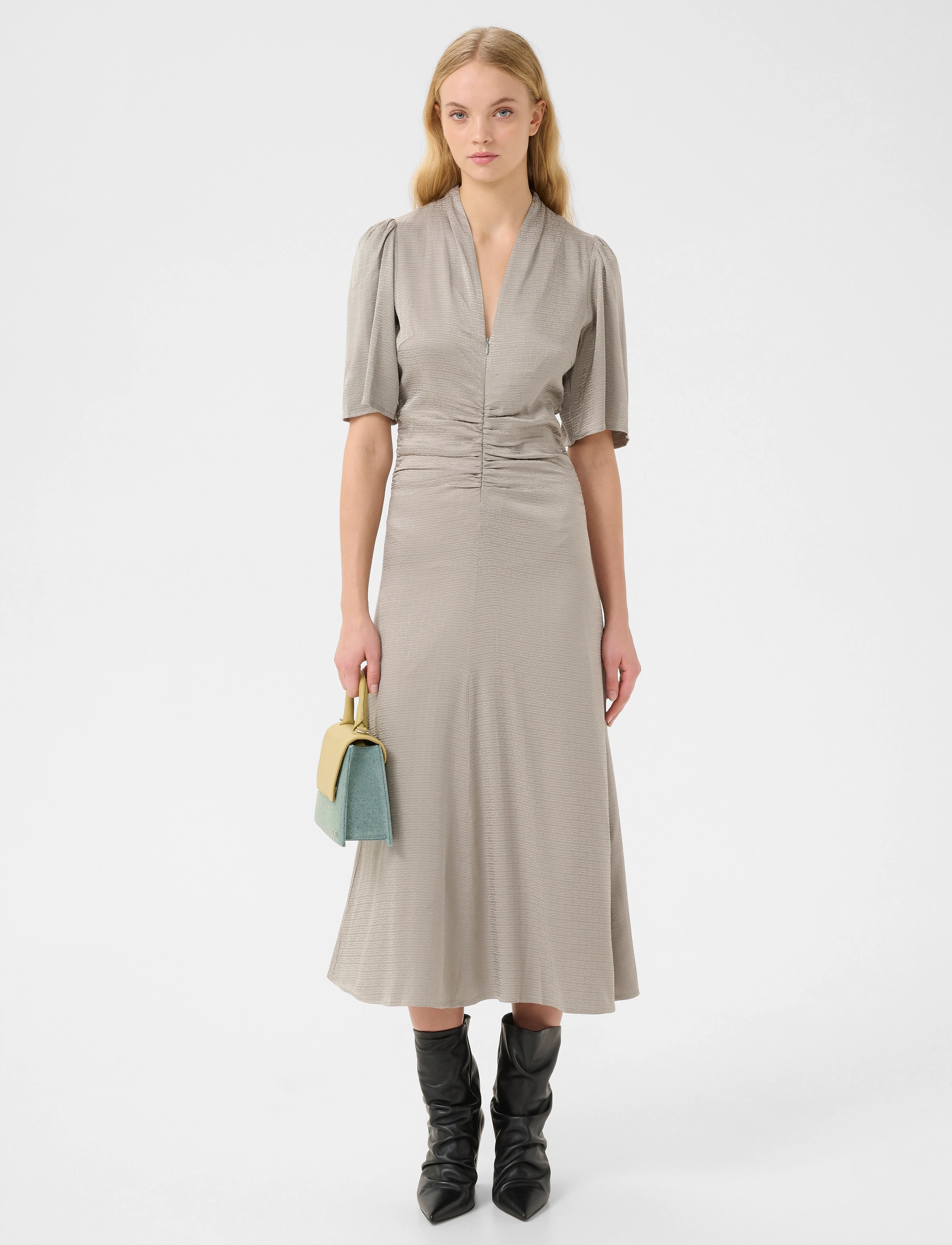 Gestuz GZbianca dress - Kleider - ROCK RIDGE / grey
