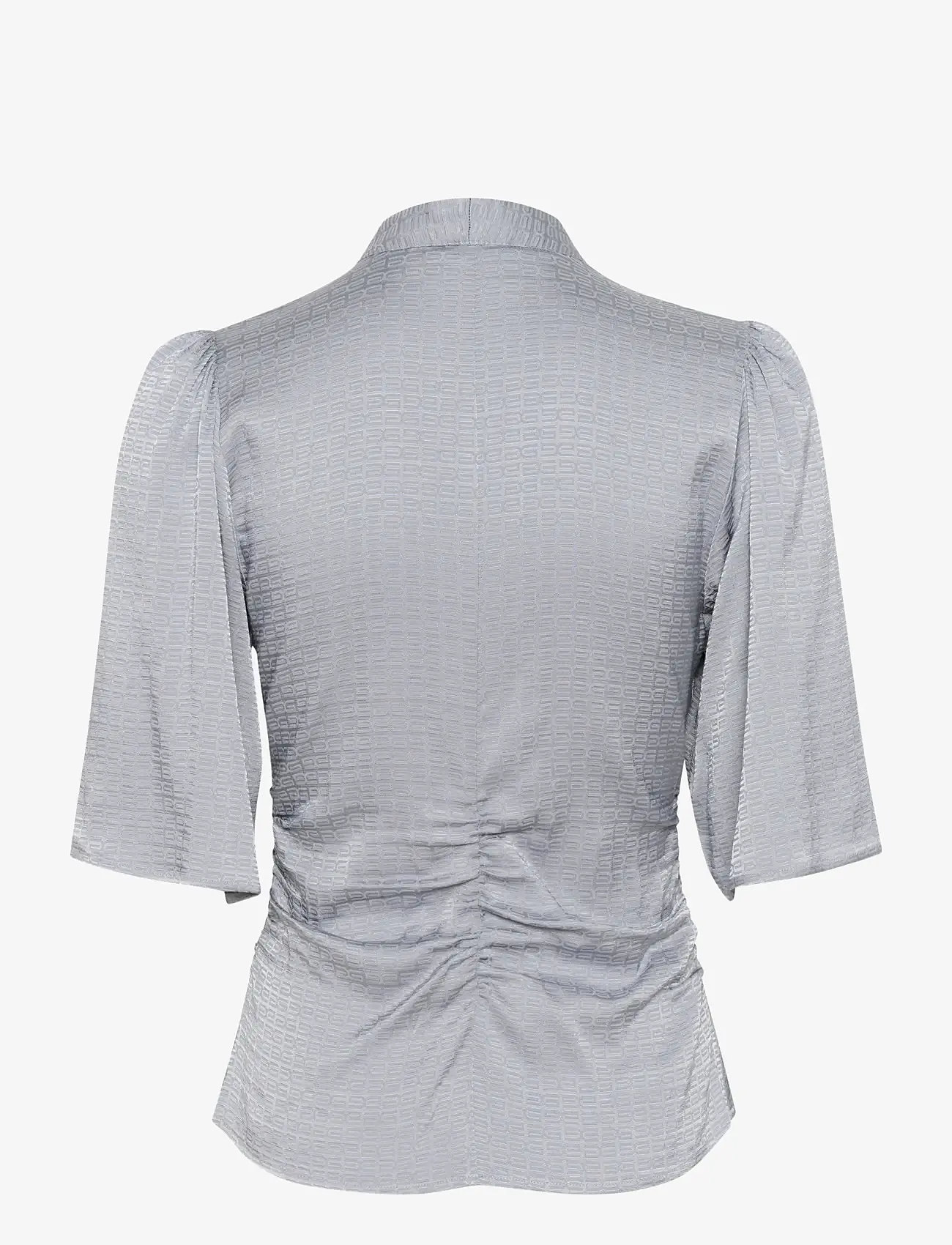 Gestuz - GZbianca blouse - kortærmede bluser - grey blue - 2