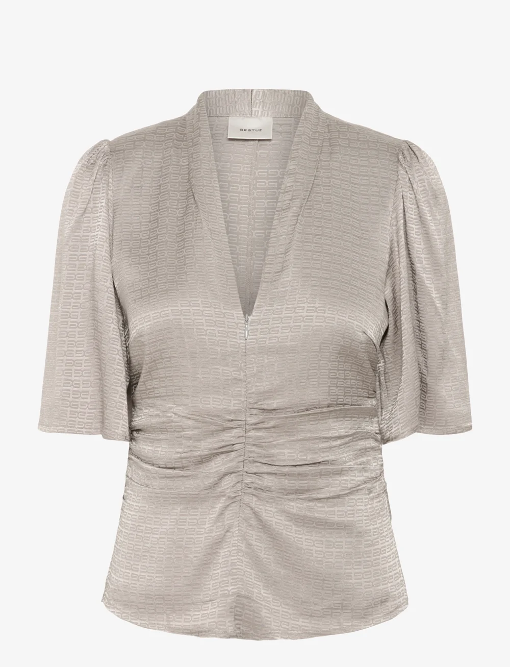 Gestuz - GZbianca blouse - blouses à manches courtes - rock ridge - 1