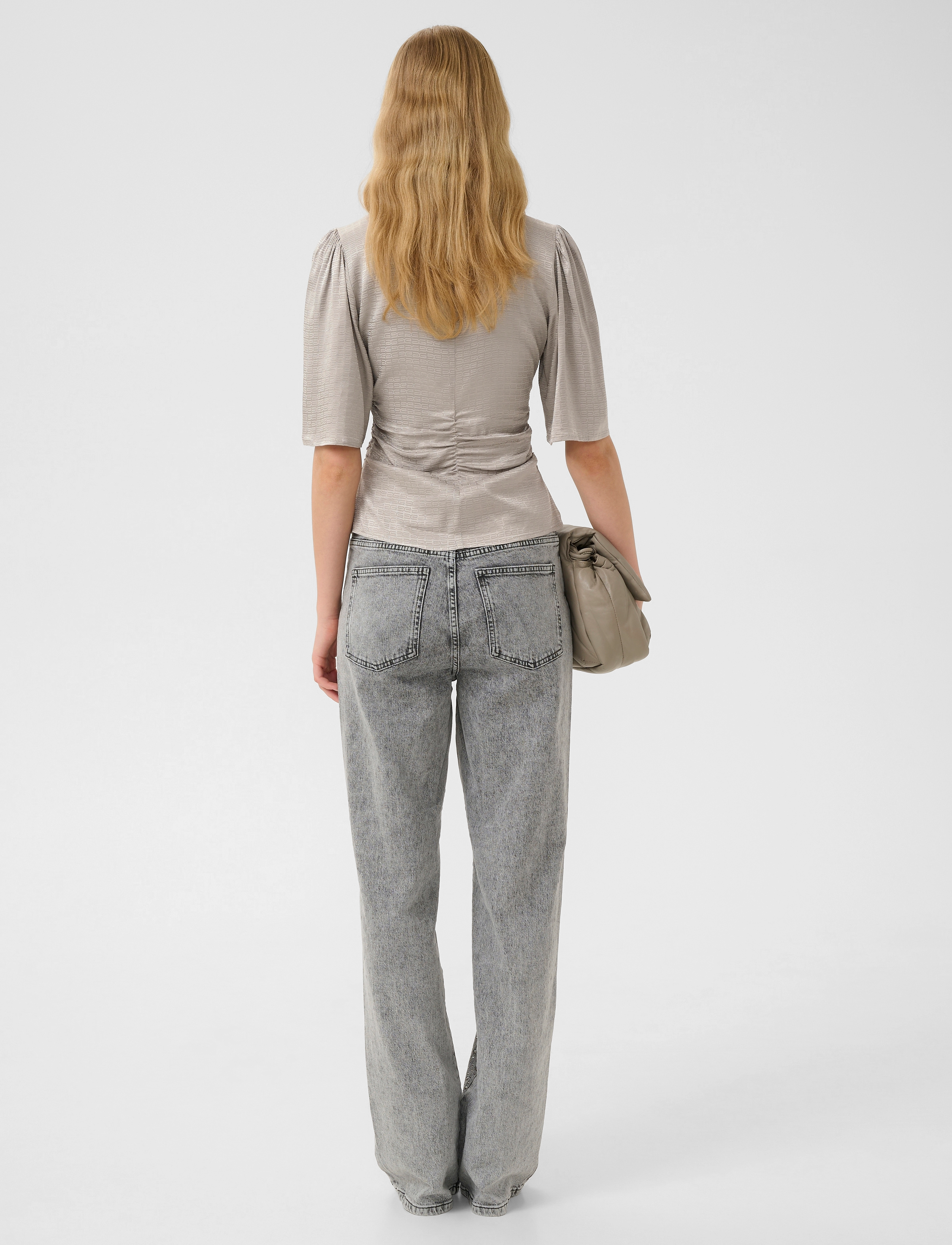 Gestuz - GZbianca blouse - blūzes ar īsām piedurknēm - rock ridge - 4