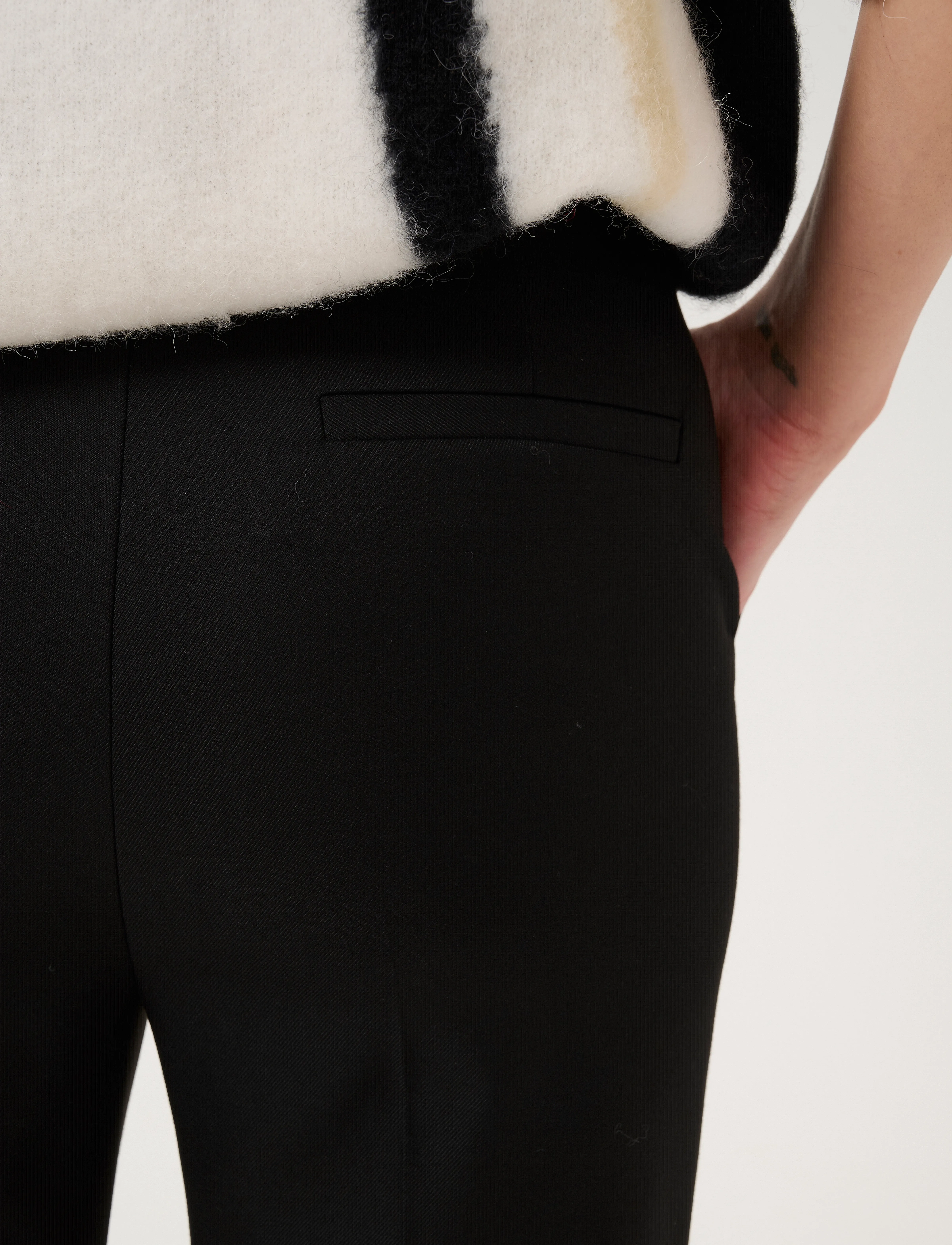 Gestuz - GZpauline HW flared pants - black - 4