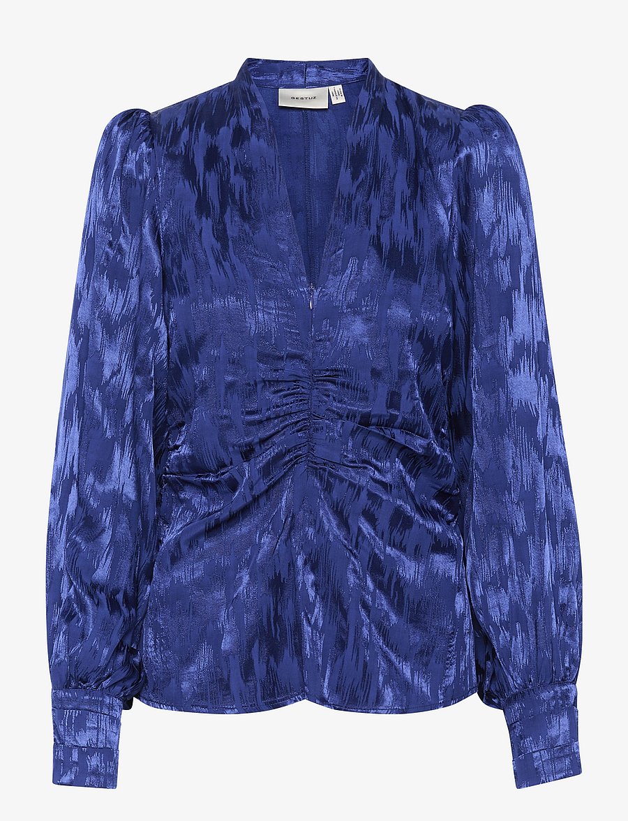 Gestuz - GZdalila LS blouse - langärmelige blusen - bellwether blue - 1