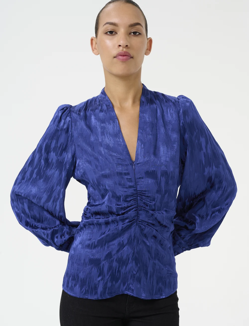 Gestuz - GZdalila LS blouse - pikkade varrukatega pluusid - bellwether blue - 0