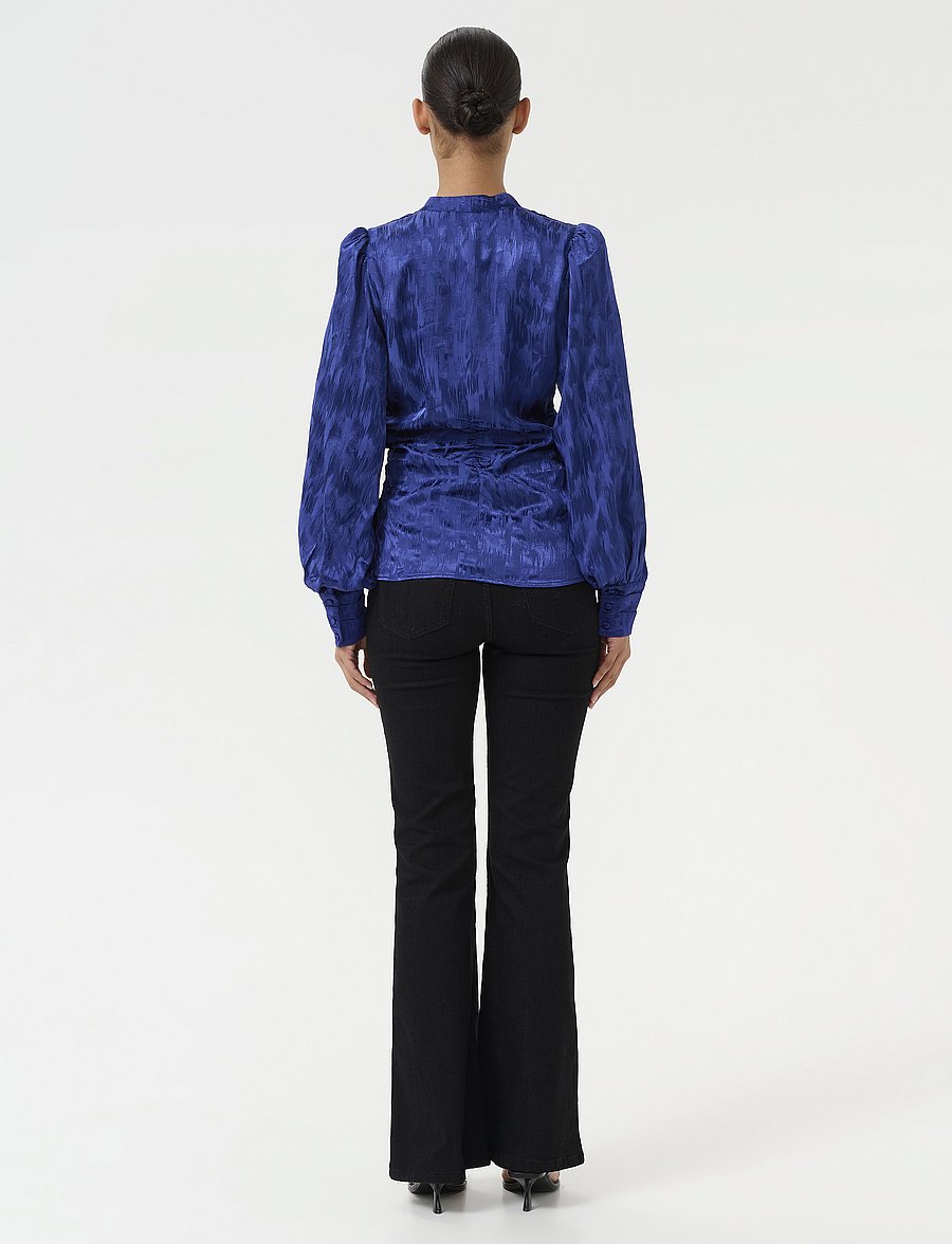 Gestuz - GZdalila LS blouse - langärmelige blusen - bellwether blue - 4