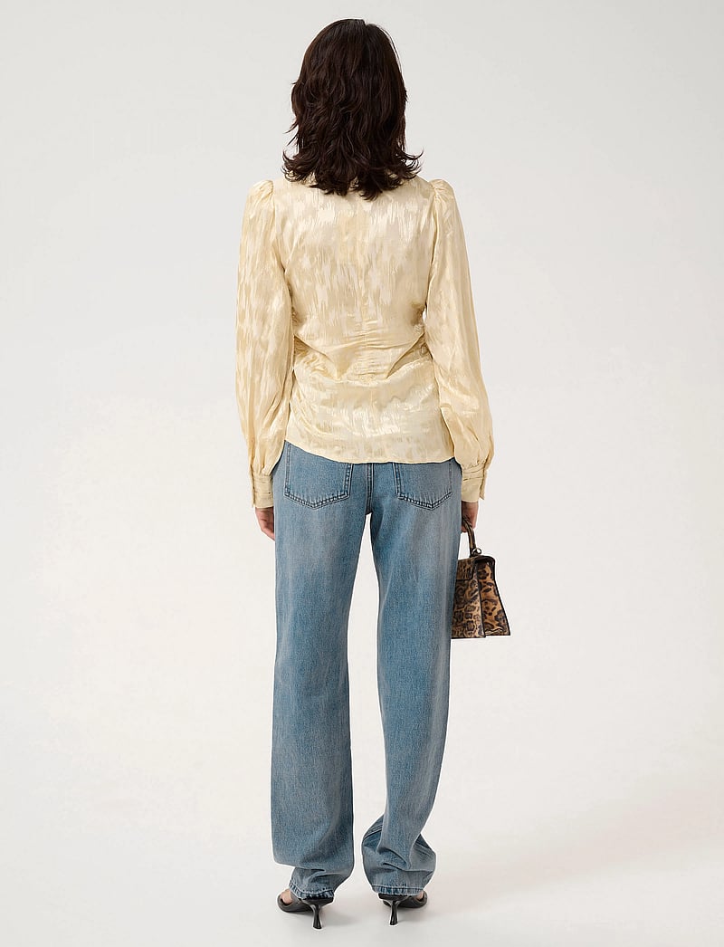 Gestuz - GZdalila LS blouse - pikkade varrukatega pluusid - gz butter yellow - 4