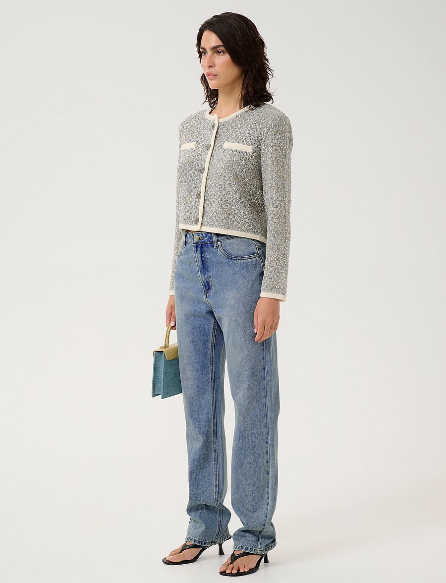 Gestuz - GZlayza HW straight jeans - gerade jeans - mid blue vintage wash - 3