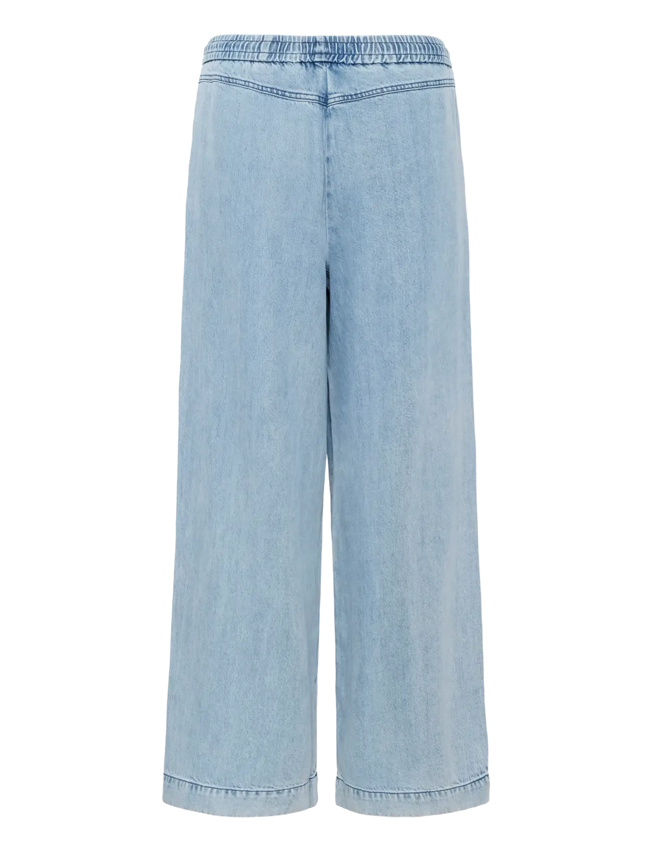 Gestuz - GZfelina MW pants - hosen mit weitem bein - light blue washed - 2