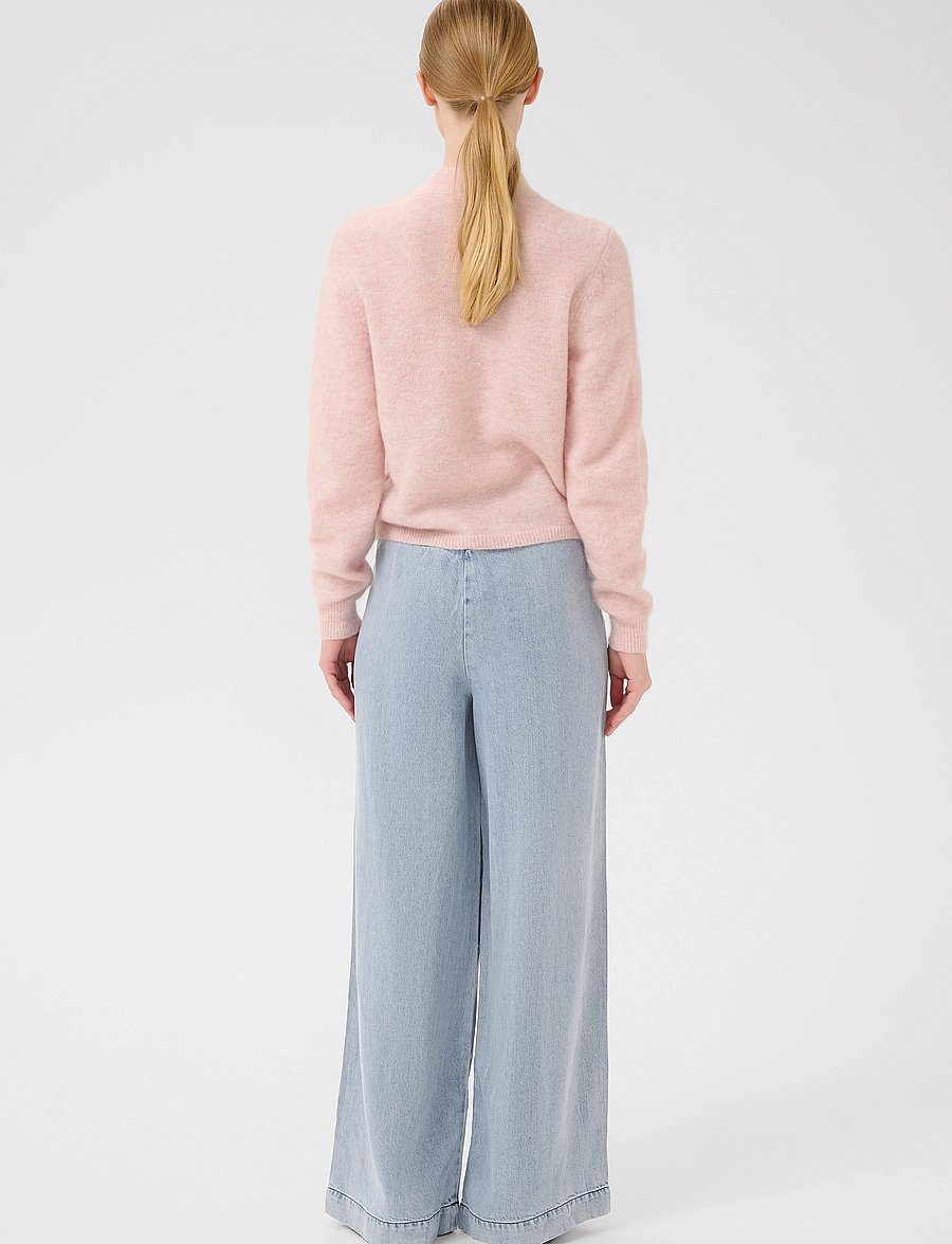 Gestuz - GZfelina MW pants - pantalons larges - light blue washed - 4