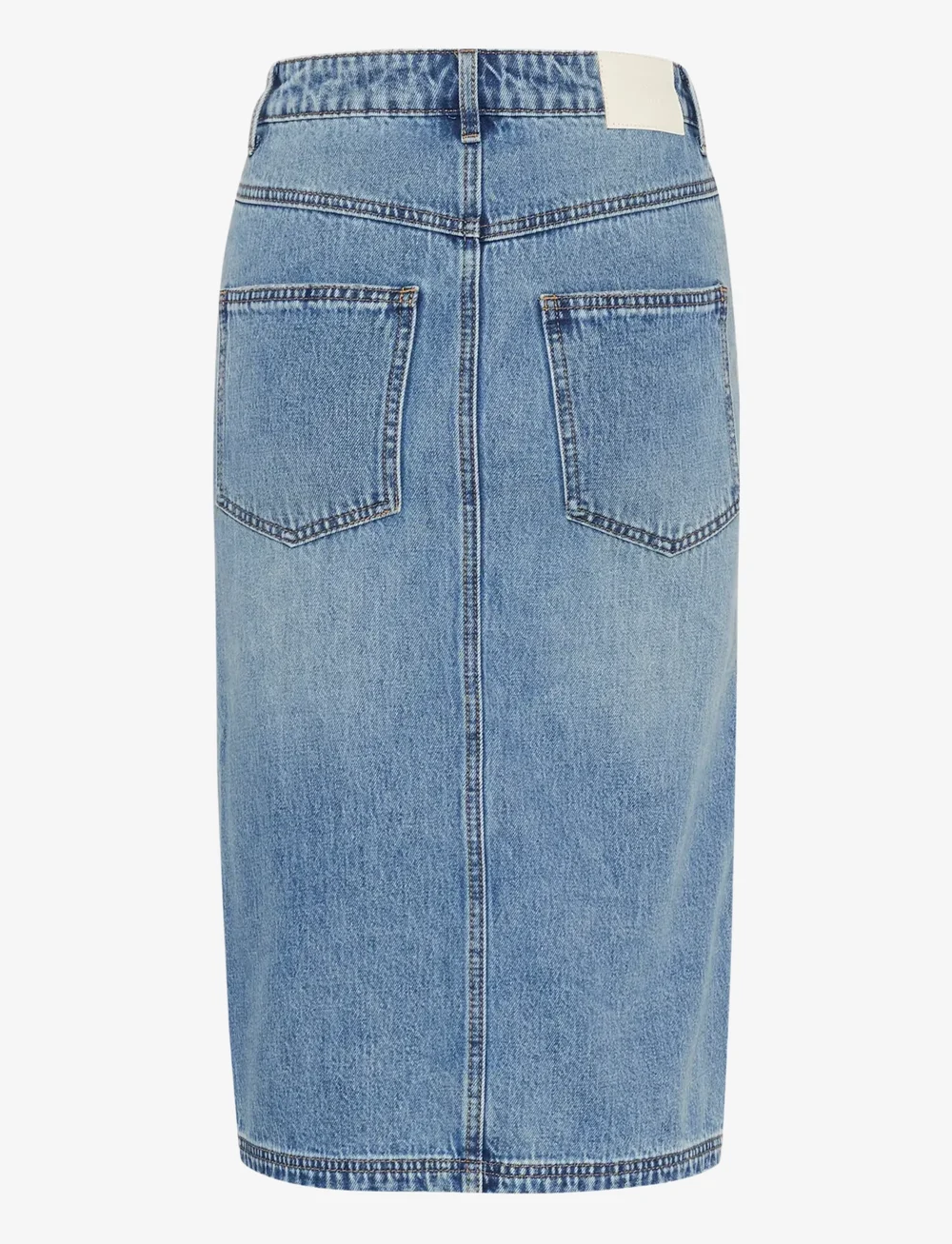 Gestuz - GZlayza pencil skirt - jeanskjolar - mid blue vintage wash - 2