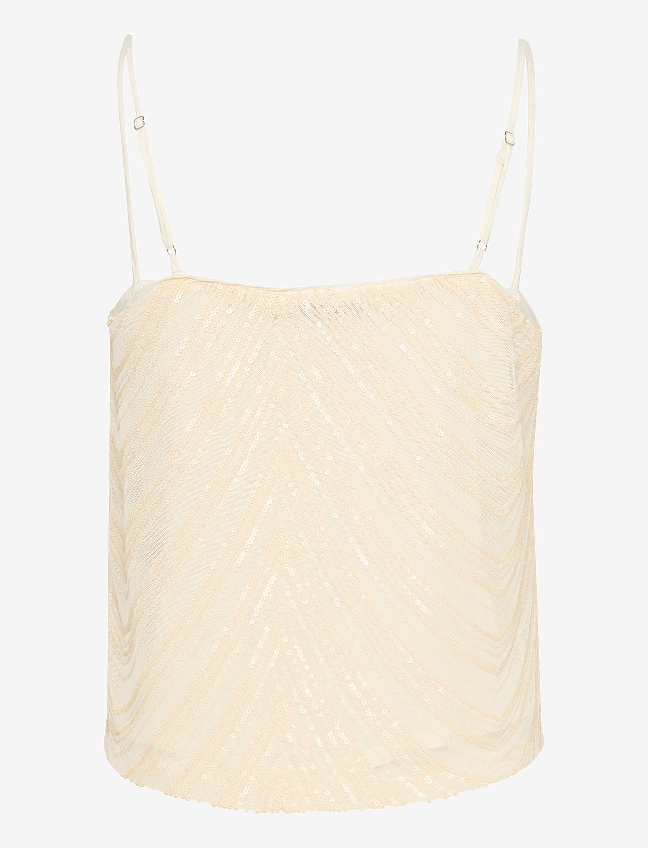 Gestuz - GZglira top - sleeveless blouses - butter yellow sequins - 2