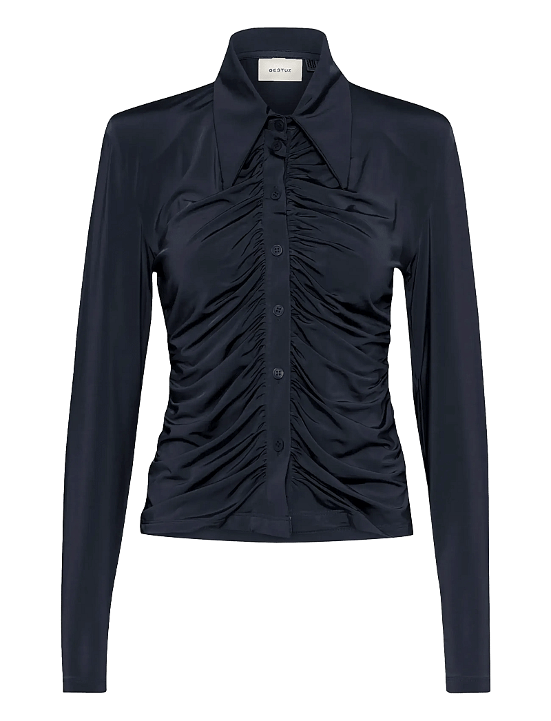 Gestuz - GZlaily shirt - långärmade skjortor - sky captain - 1