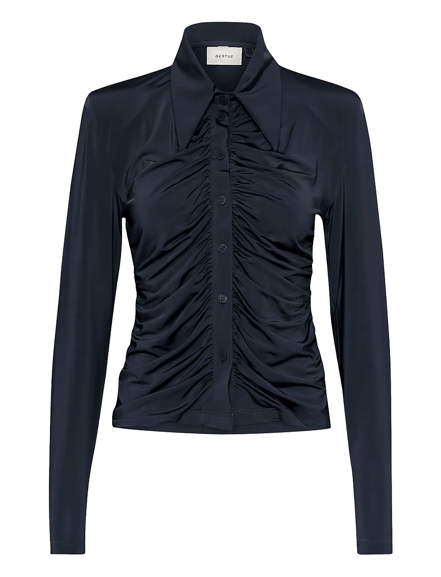Gestuz - GZlaily shirt - pitkähihaiset kauluspaidat - sky captain - 1