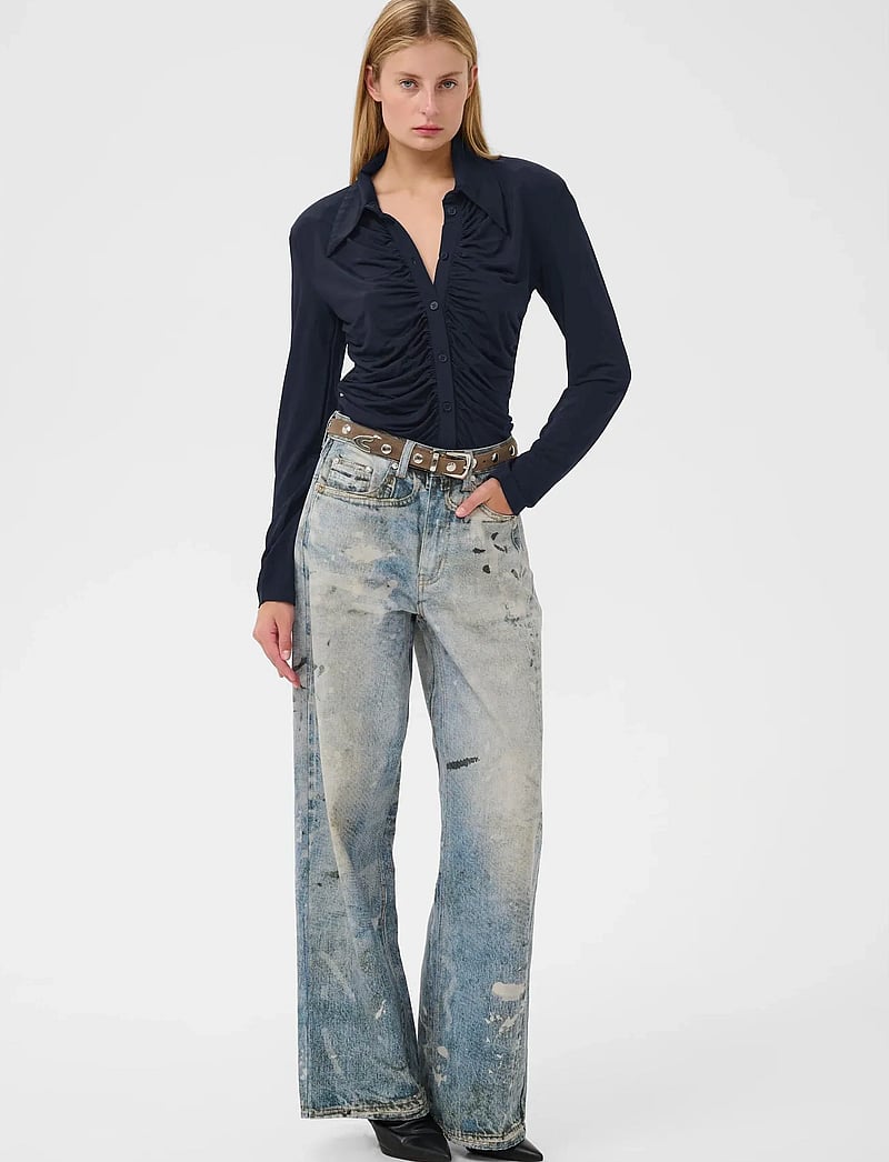 Gestuz - GZlaily shirt - långärmade skjortor - sky captain - 3