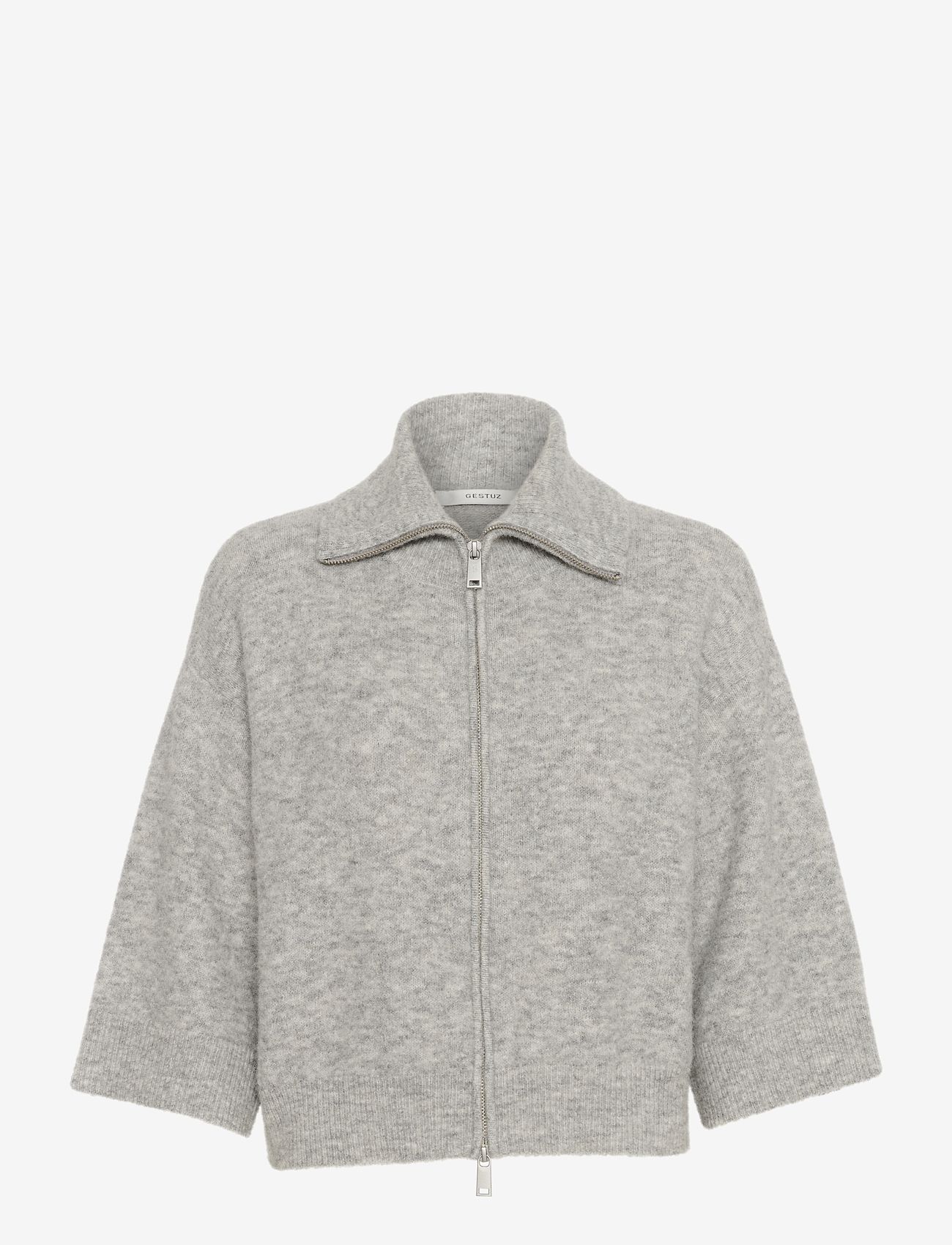 Gestuz - GZalpha ss cardigan - light grey melange - 1