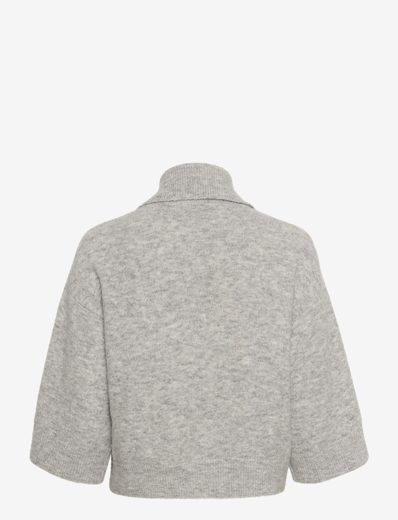 Gestuz - GZalpha ss cardigan - light grey melange - 2