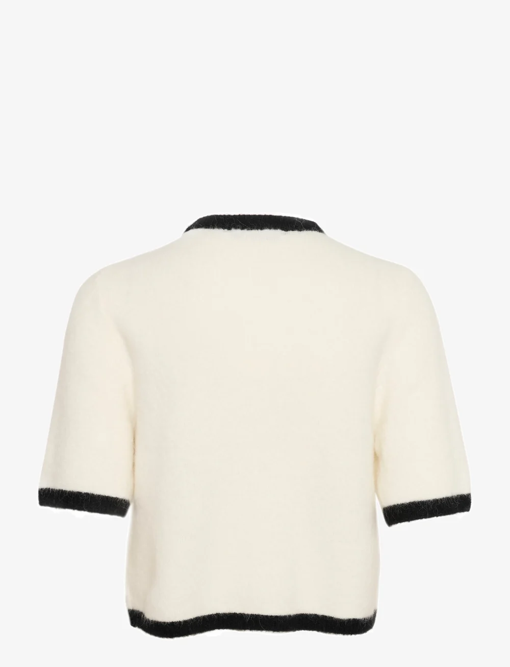 Gestuz - GZalpha contrast cardigan - cardigans - ivory/black comb - 2