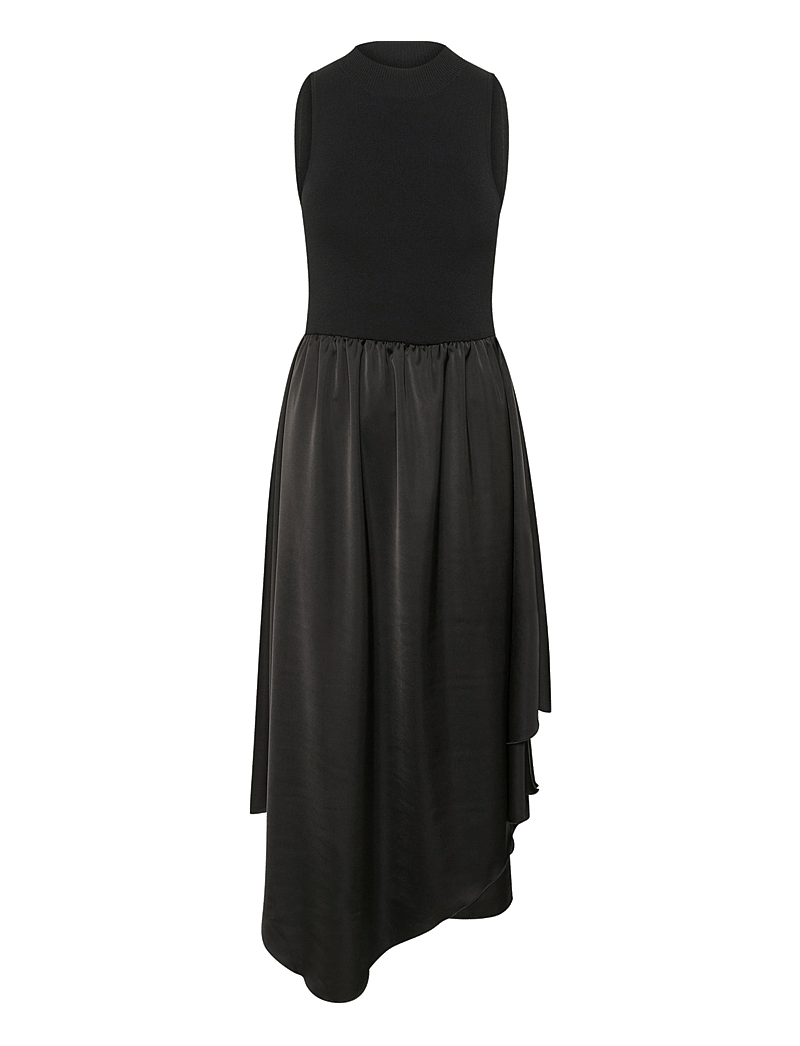 Gestuz - GZsama sl dress - midiklänningar - black - 1