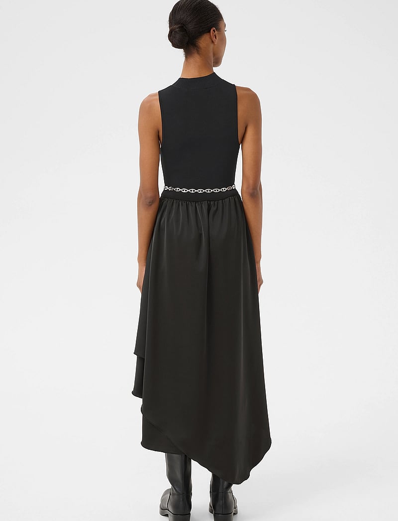 Gestuz - GZsama sl dress - midiklänningar - black - 4