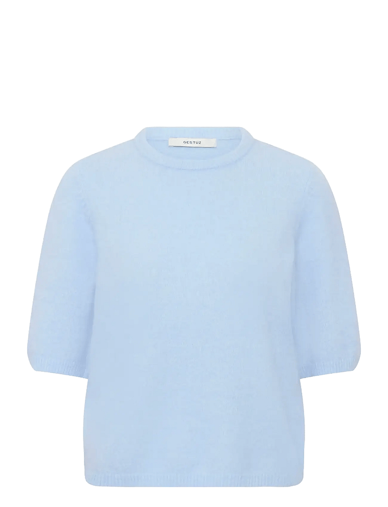 Gestuz - GZalpha ss tee - stickade tröjor - blue finch mÉlange - 1