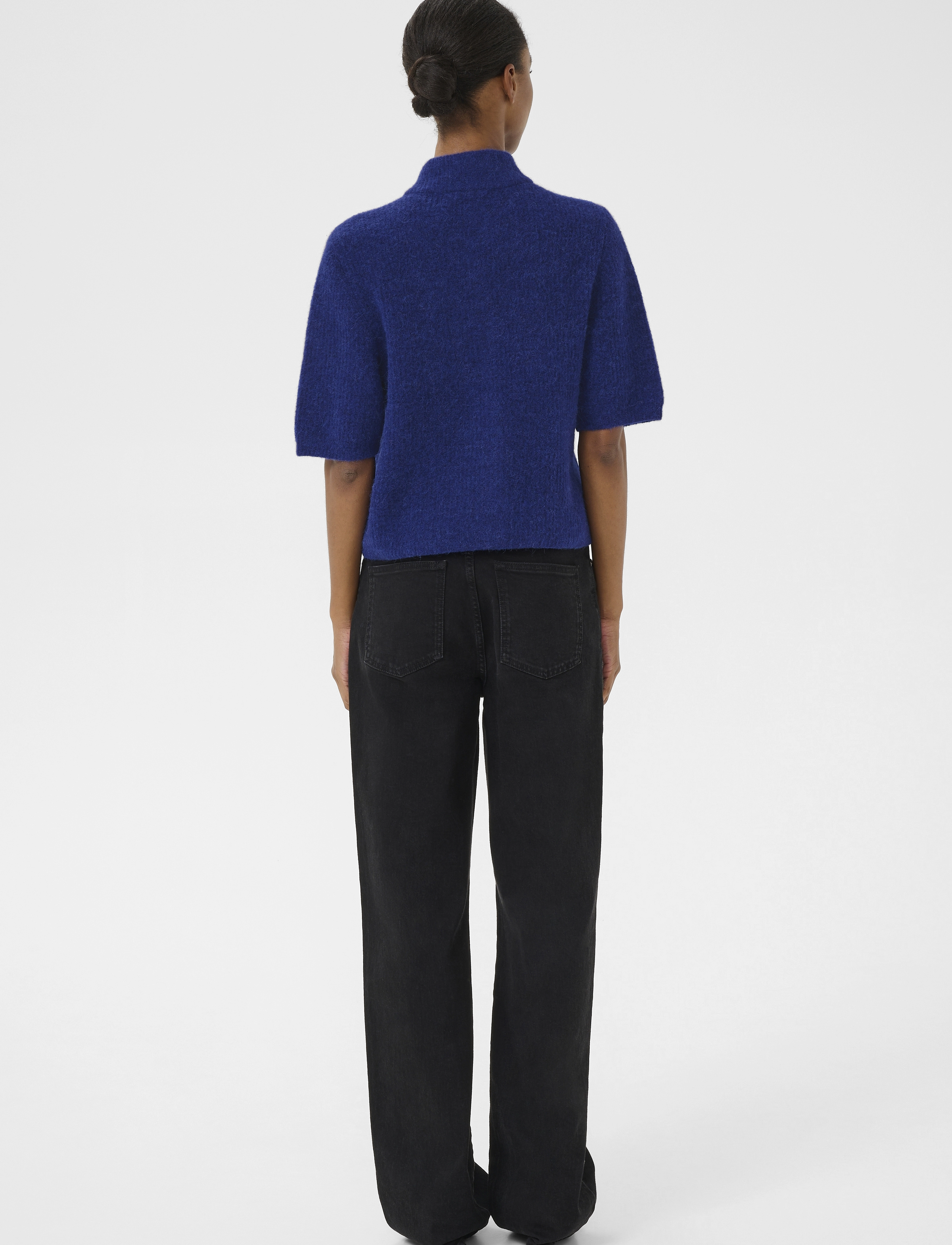 Gestuz - AlphaGZ ss short cardigan - cardigans - bellwether blue - 4