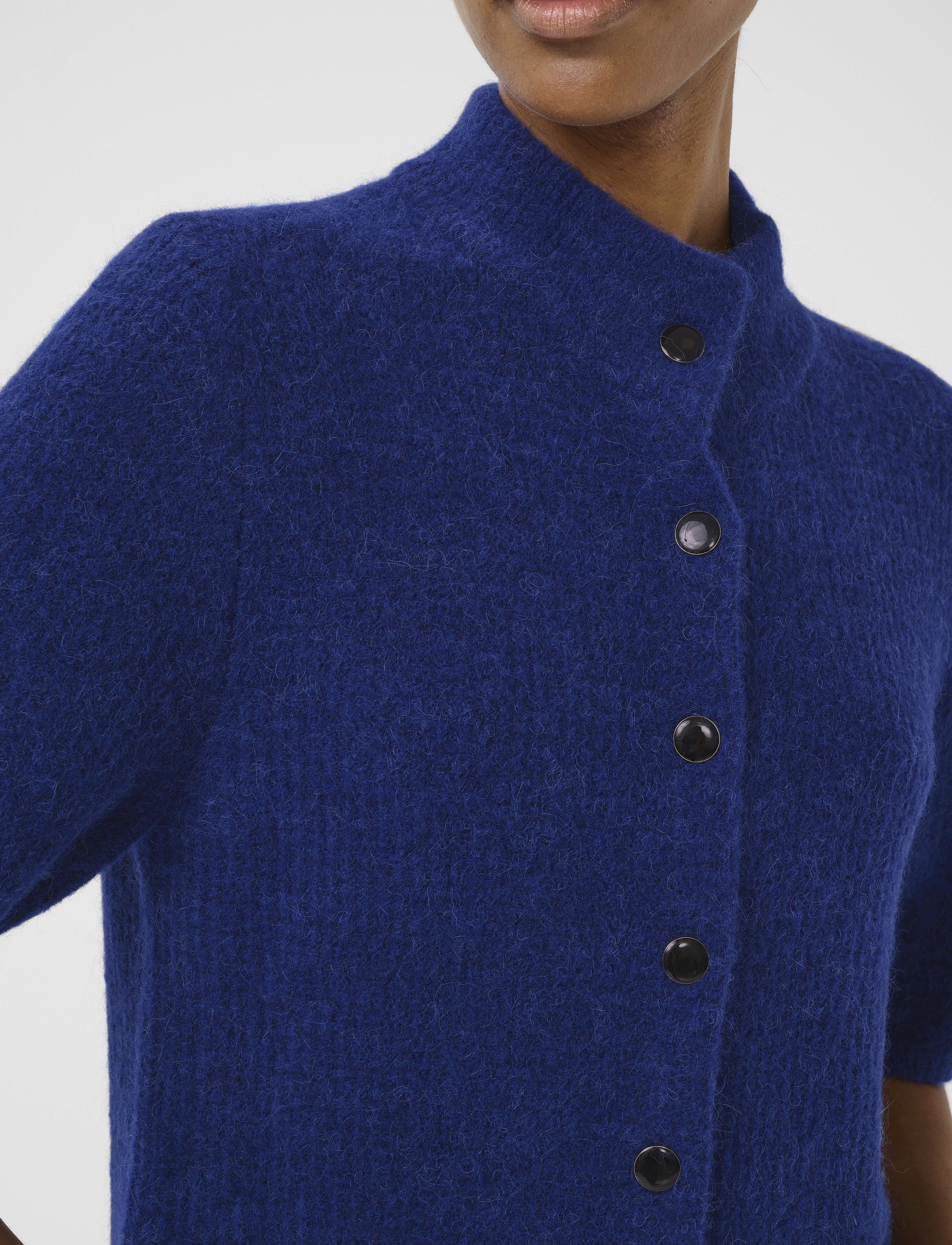 Gestuz - AlphaGZ ss short cardigan - cardigans - bellwether blue - 5