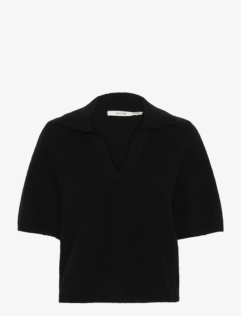 Gestuz - GZalpha ss polo pullover - pikéer - black - 1