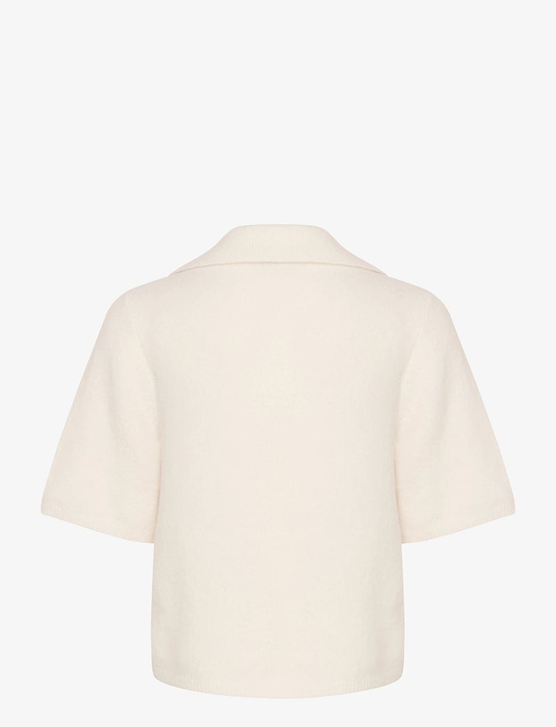 Gestuz - GZalpha ss polo pullover - polo shirts - ivory - 2