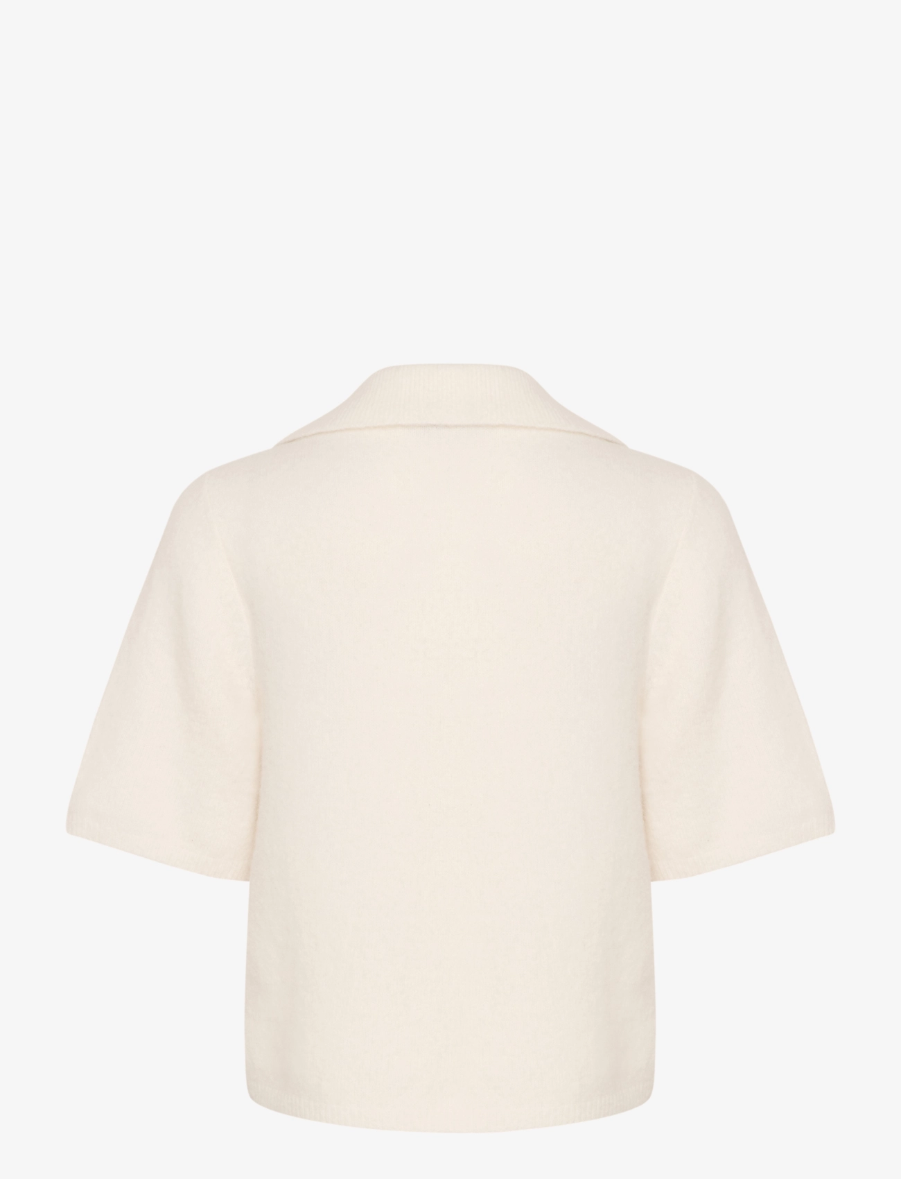Gestuz - GZalpha ss polo pullover - t-shirts - ivory - 2