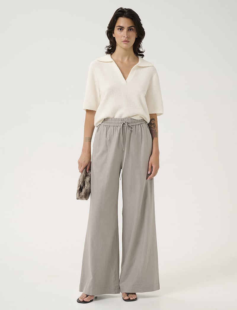 Gestuz - GZalpha ss polo pullover - polo shirts - ivory - 3