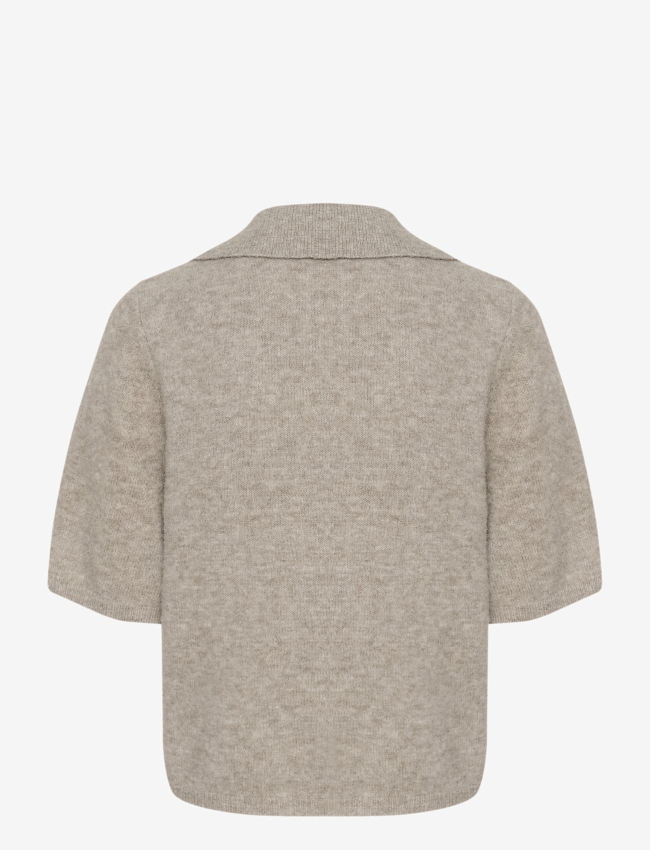 Gestuz - GZalpha ss polo pullover - pikéer - warm sand melange - 2
