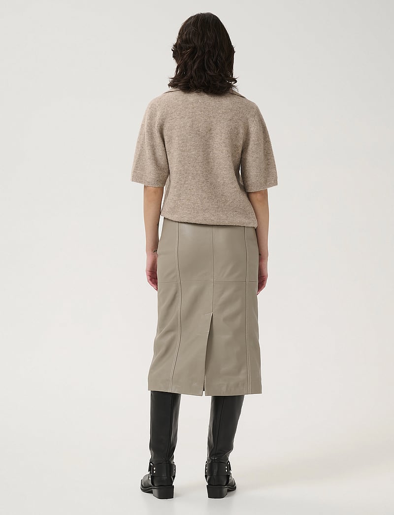 Gestuz - GZalpha ss polo pullover - pikéer - warm sand melange - 4