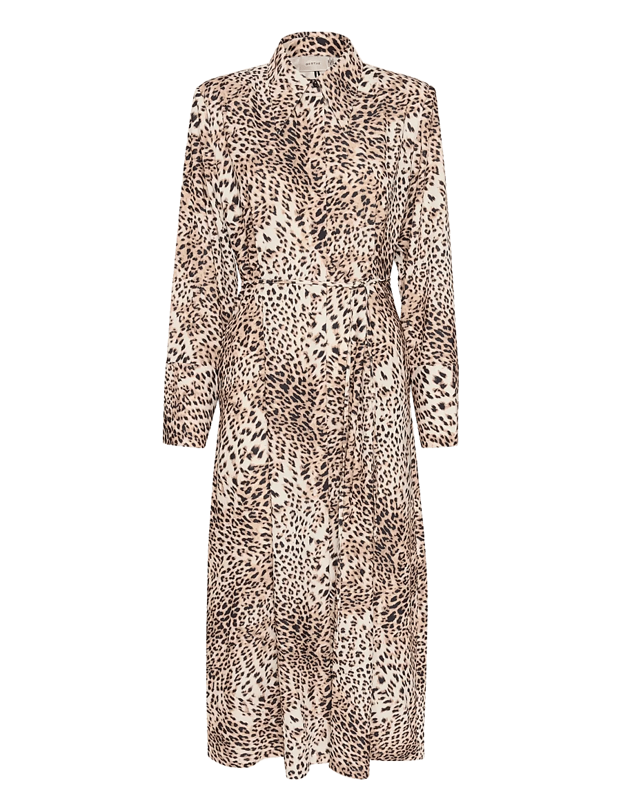 Gestuz - GZmareen P LS dress - hemdkleider - light leopard - 1
